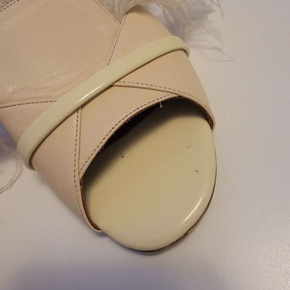 Malone Souliers 'Marina' Feather Satin Hollywood Starlet Glam Slides - Picture 11 of 11